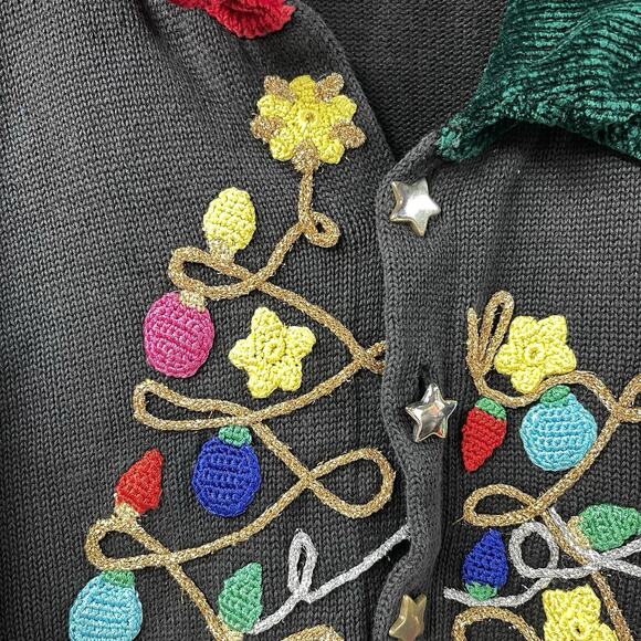 Not So Ugly Christmas Sweater Berek2 L Tree Ornaments Star - Picture 5 of 11